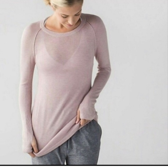 Lululemon Sunshine Coast Pink Mink Berry Sweater
